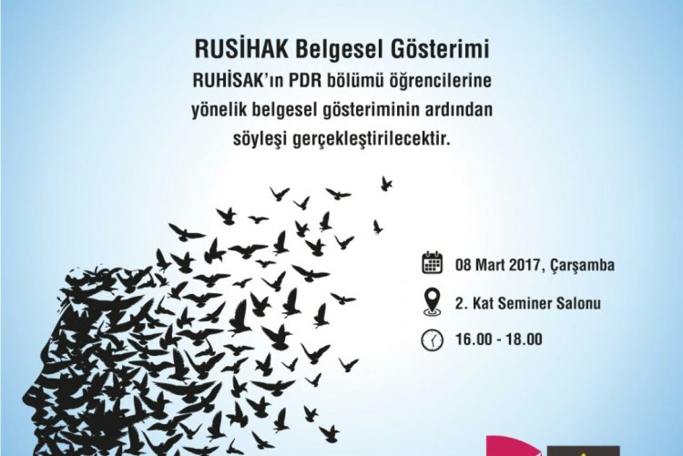 RUSİHAK (Ruh Sağlığında İnsan Hakları Girişimi Derneği) Belgesel Gösterimi 